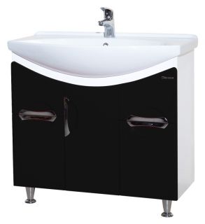 Тумба под раковину Bellezza Лагуна 85см чёрный 00000001399